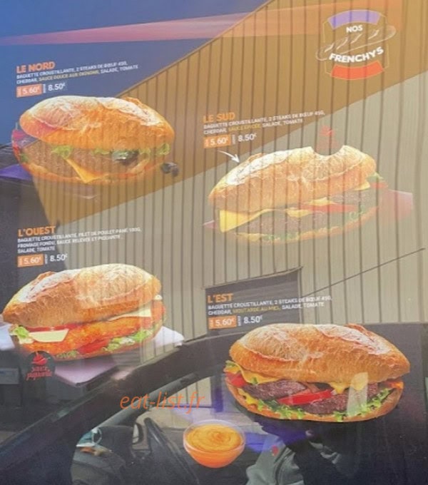 Burger World — carte page 1