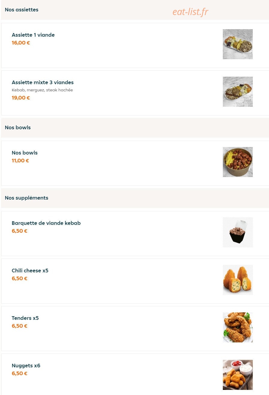 Cesar kebab — carte page 2