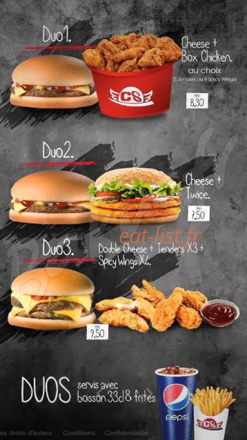 Chik'N Burger 8 lyon — carte page 4