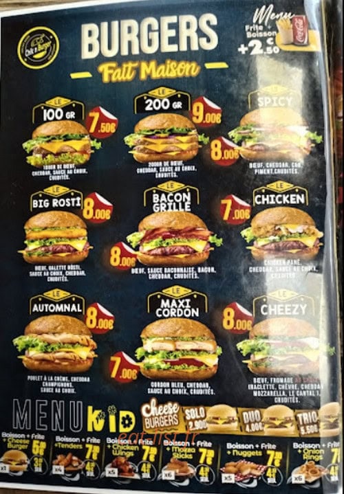 Chik'N Burger 8 lyon — carte page 3