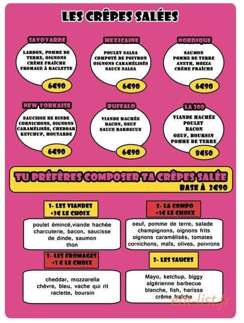 Crêpe story — carte page 2