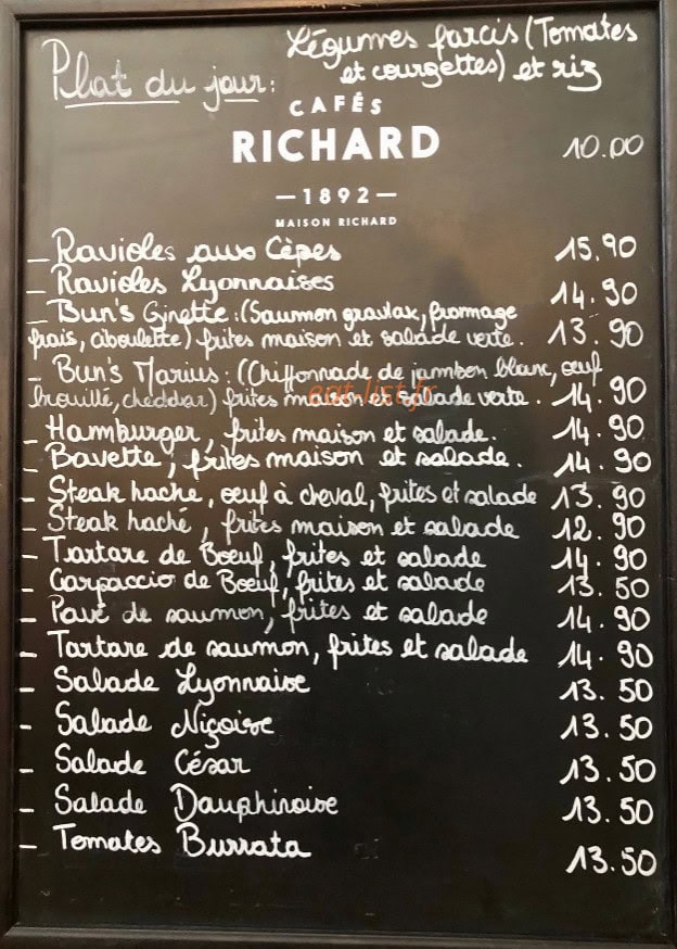 Ginette et Marius — carte page 1