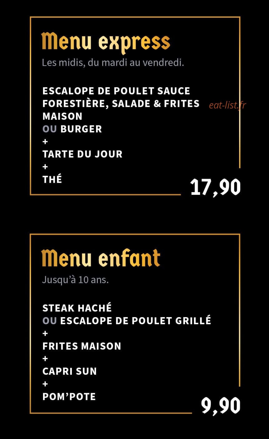 Gold Meat — carte page 2