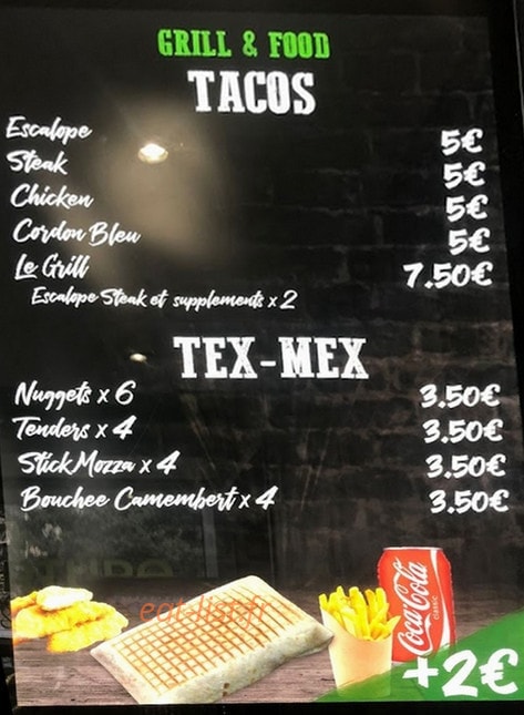 Grill & Food — carte page 4