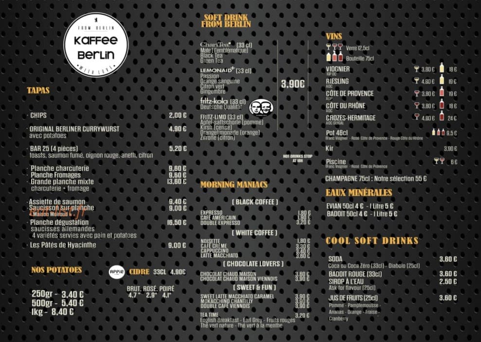 Kaffee Berlin — carte page 5