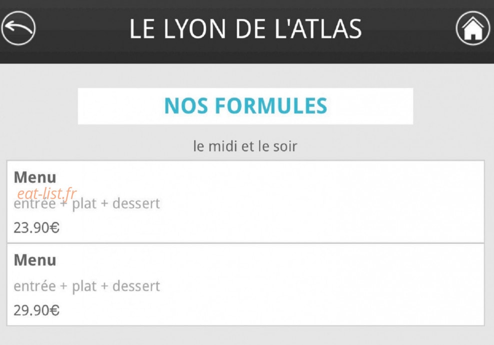 Le Lyon de L'Atlas — carte page 2