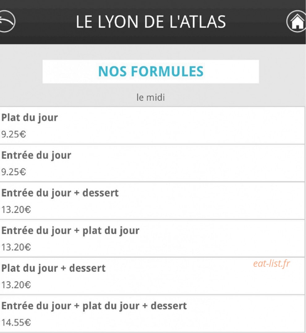 Le Lyon de L'Atlas — carte page 1