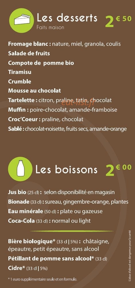 Le Moulin à Salades — carte page 4