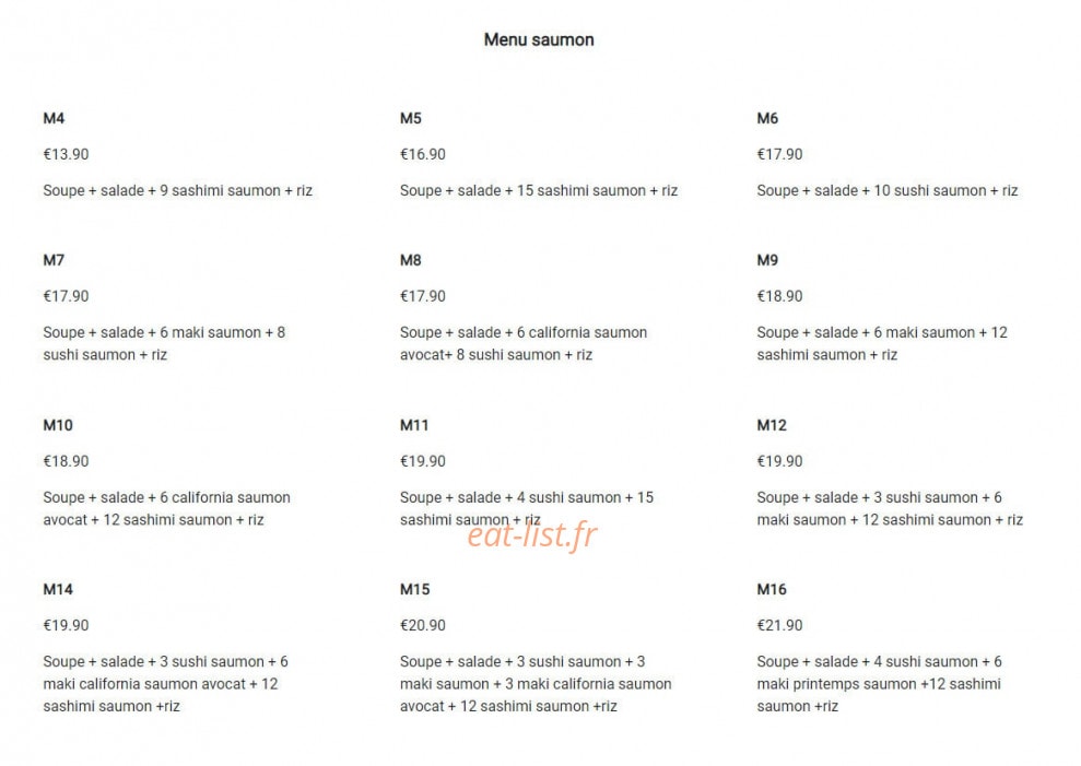 Le Resto Chinois — carte page 3