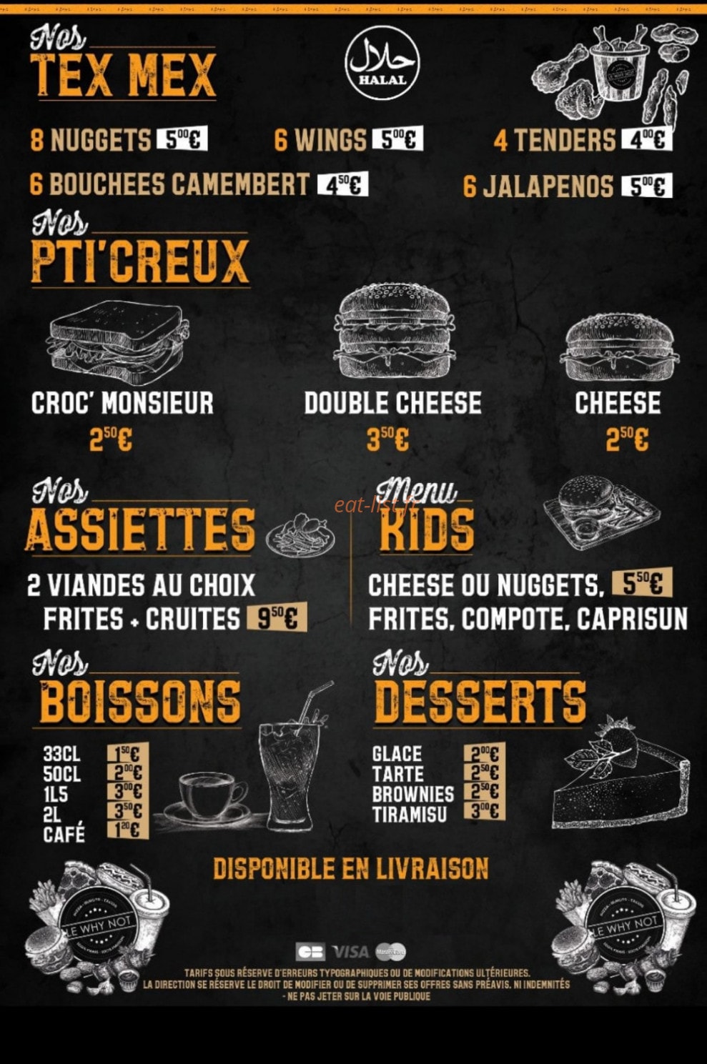 Le Why Not — carte page 4