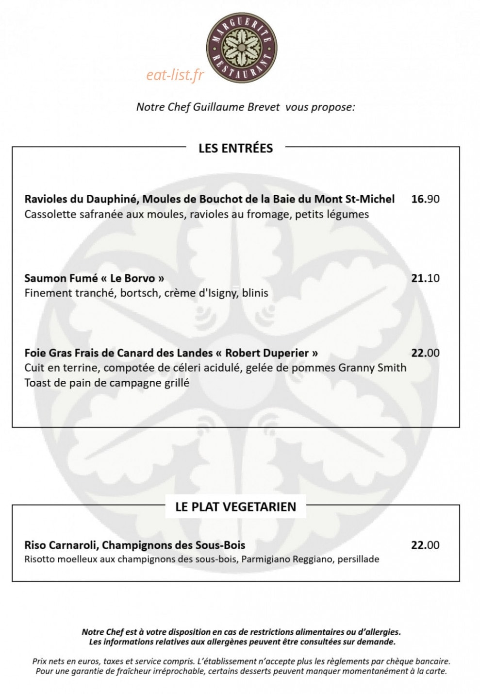 Marguerite — carte page 1