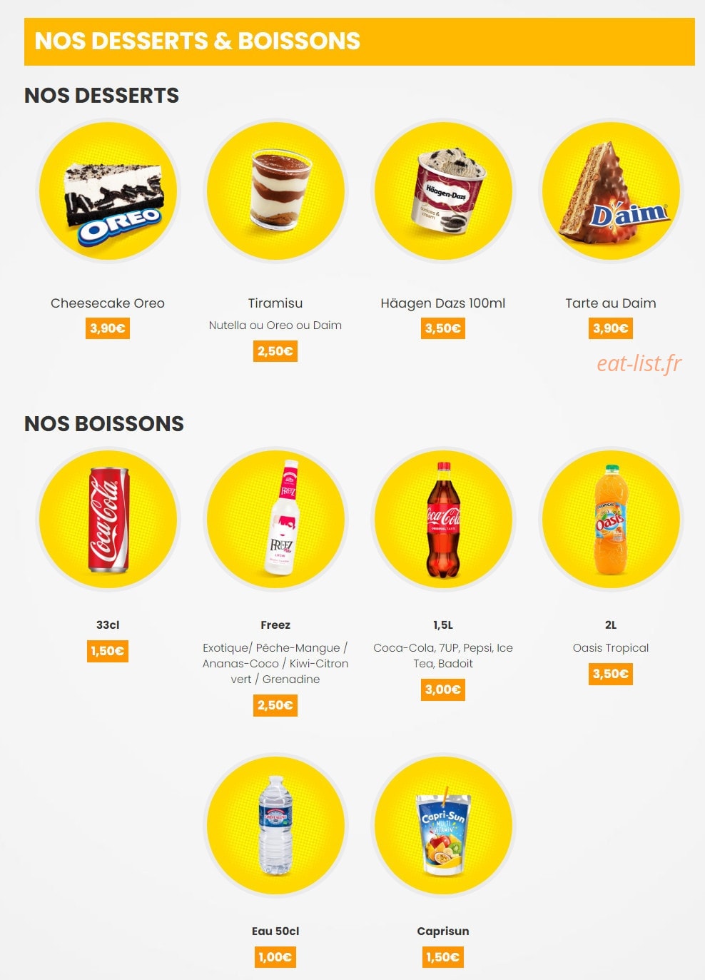 Pizza 51 — carte page 5
