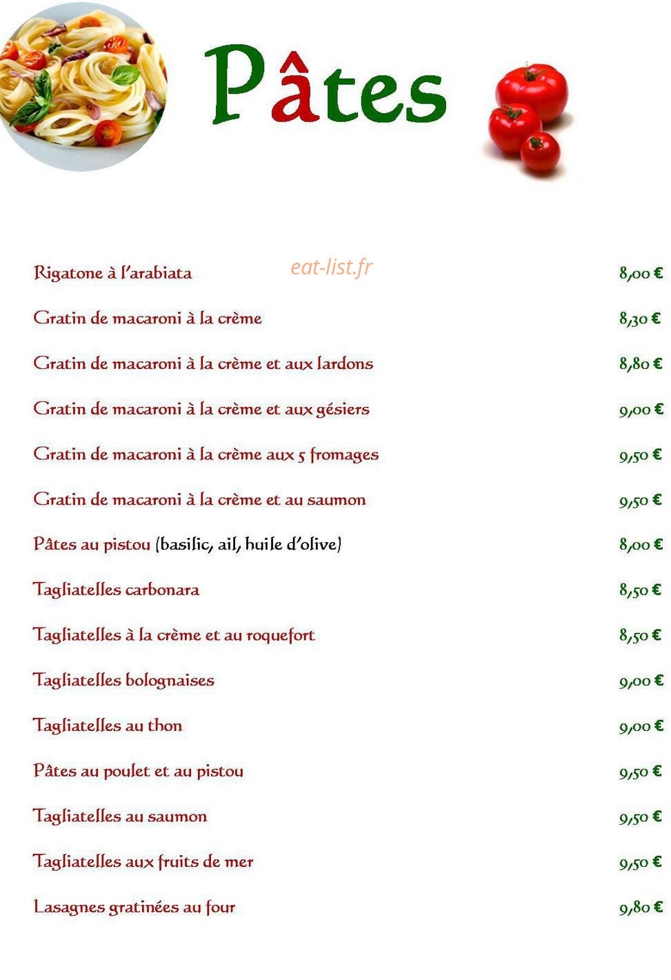 Pizza Pippo — carte page 9