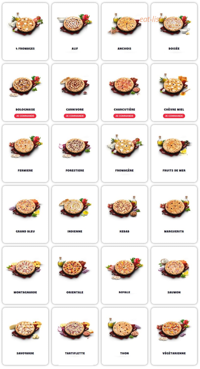 Pizzalif — carte page 3