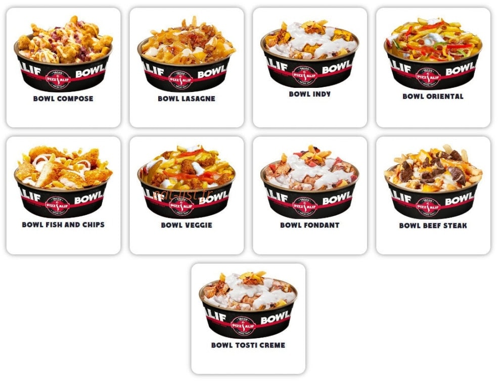 Pizzalif — carte page 1