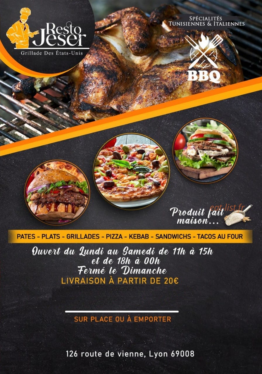 Resto Jeser — carte page 1