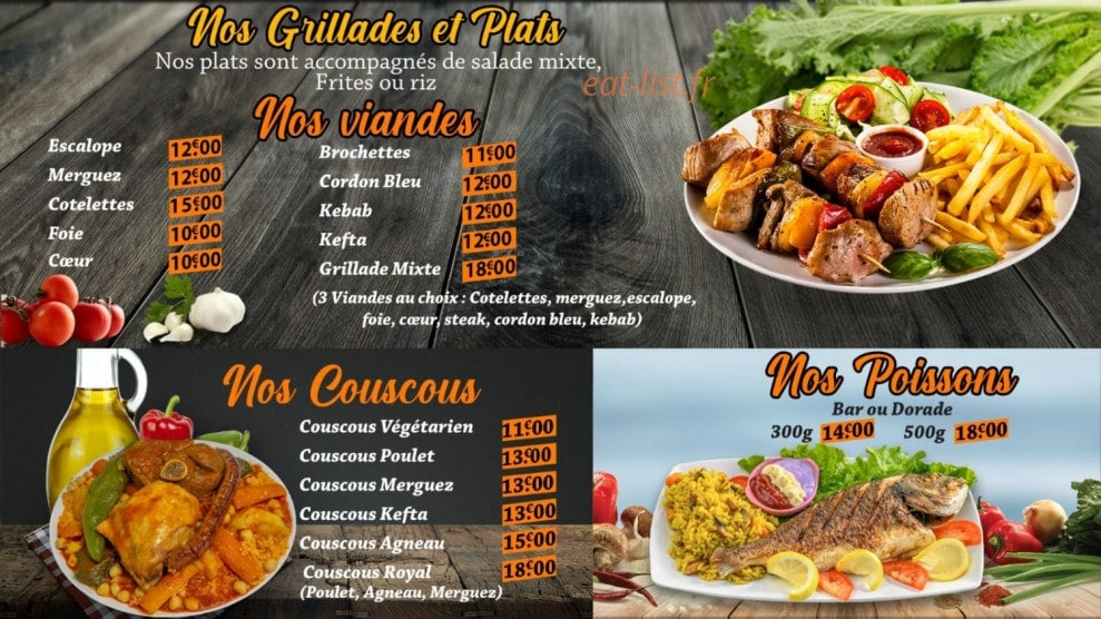 Resto Jeser — carte page 5