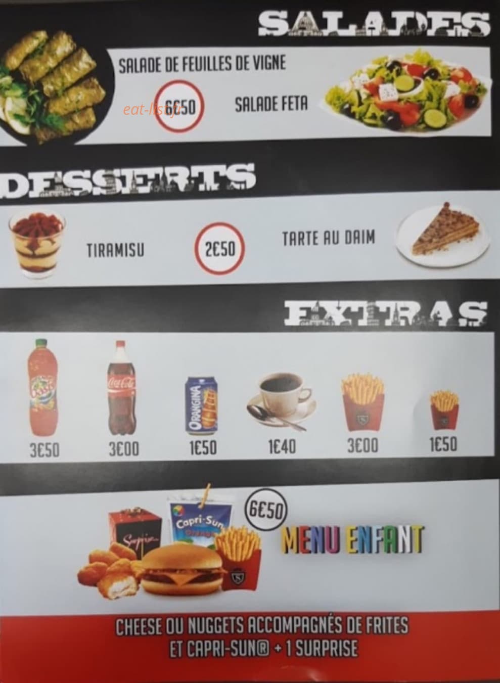 Sultan kebab — carte page 2