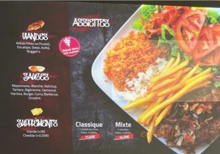 69 Street Kebab — carte page 1