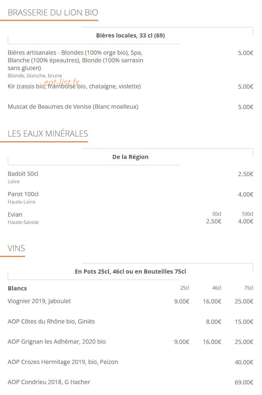 Accords Gourmands — carte page 3