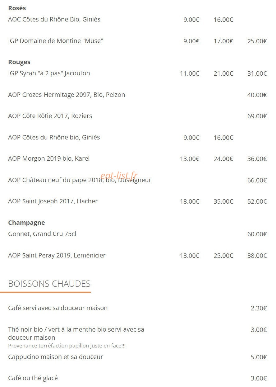 Accords Gourmands — carte page 4