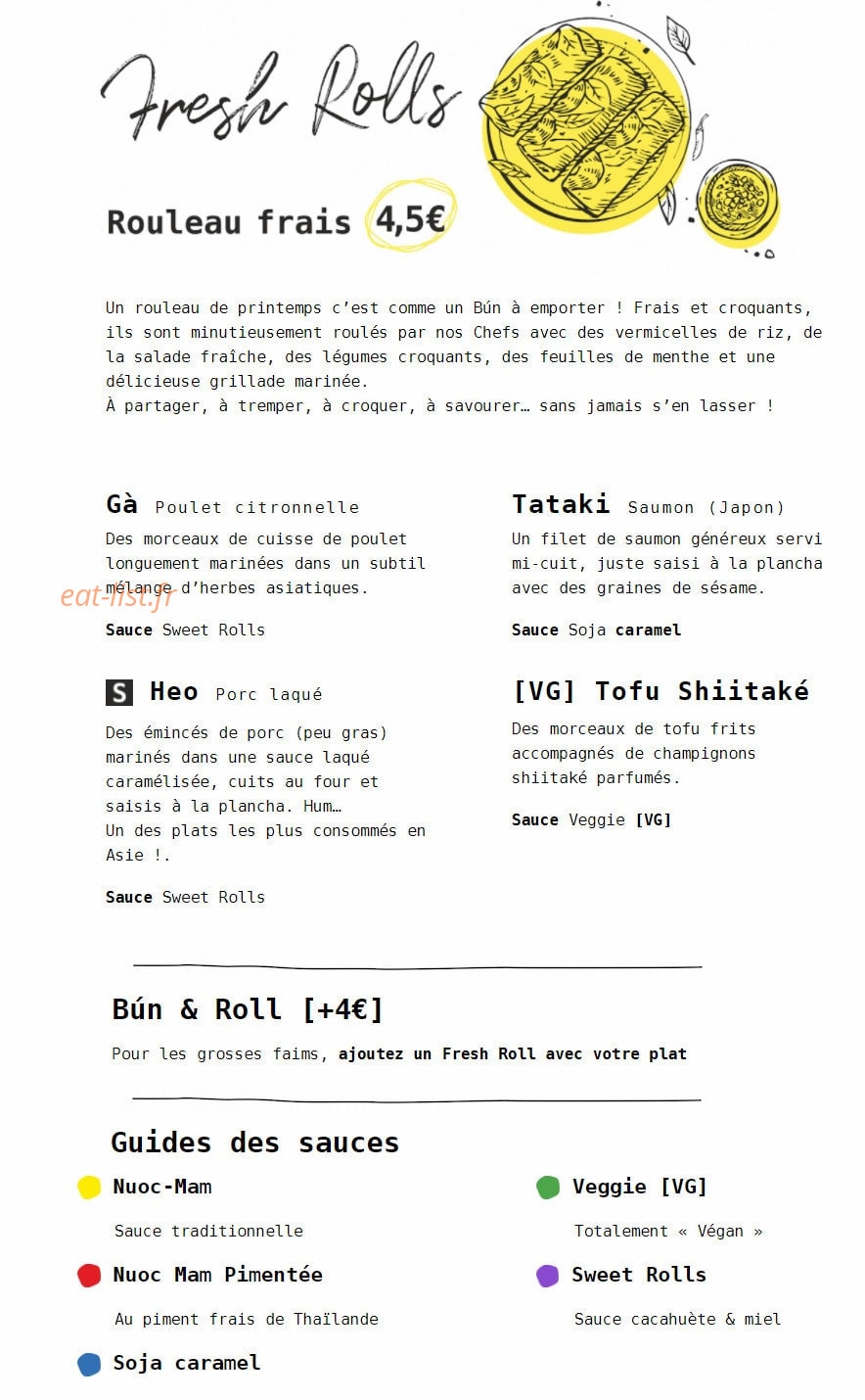 Beau & Bún — carte page 3
