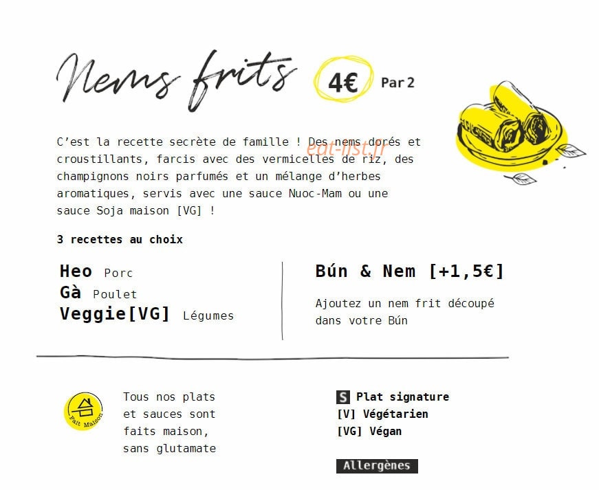 Beau & Bún — carte page 4