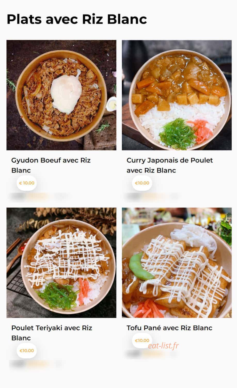 Bon Wok — carte page 4