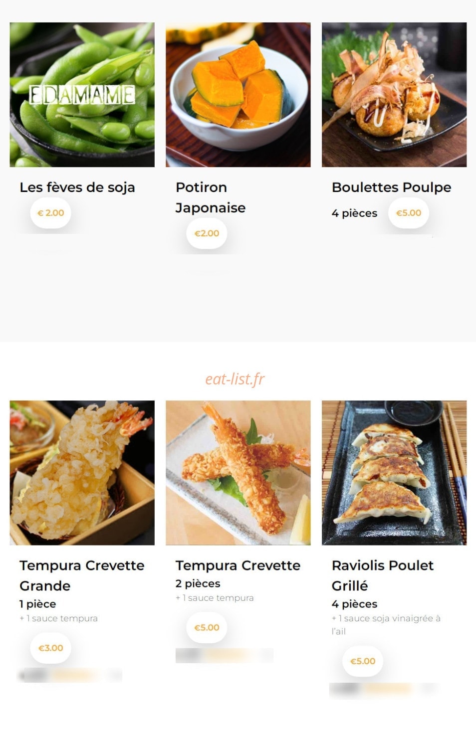 Bon Wok — carte page 1