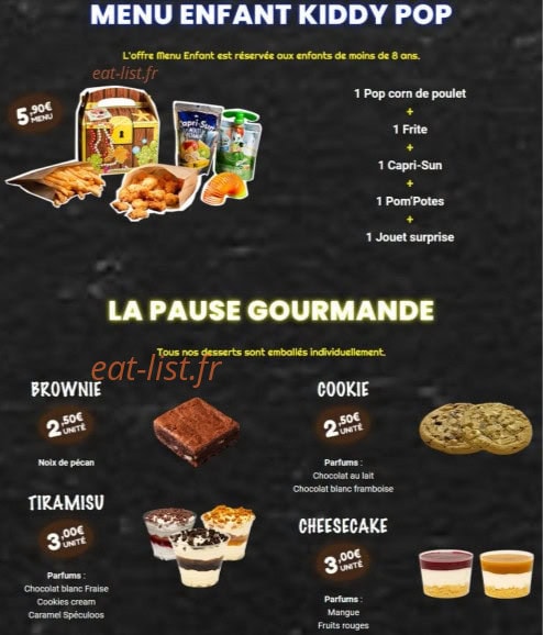 Chicken Time Vaise — carte page 7