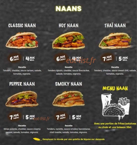 Chicken Time Vaise — carte page 5