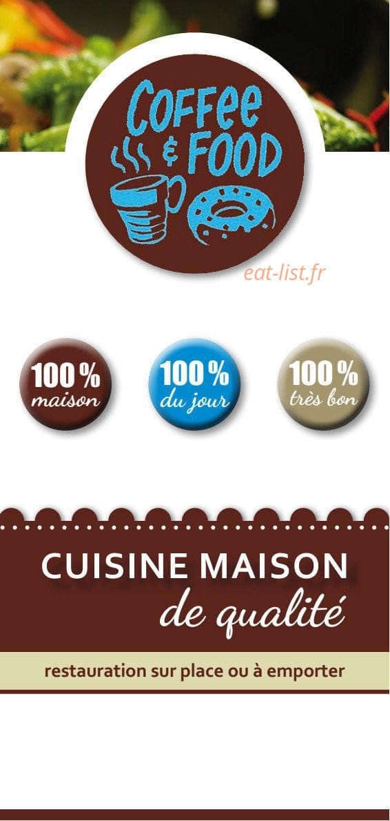 Coffee & Food — carte page 1