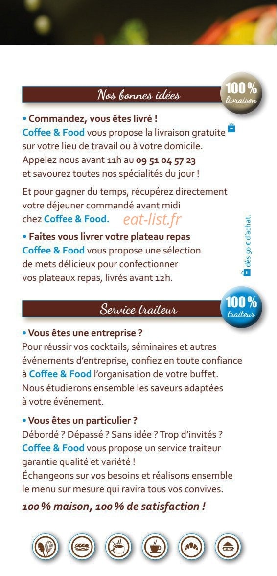 Coffee & Food — carte page 5