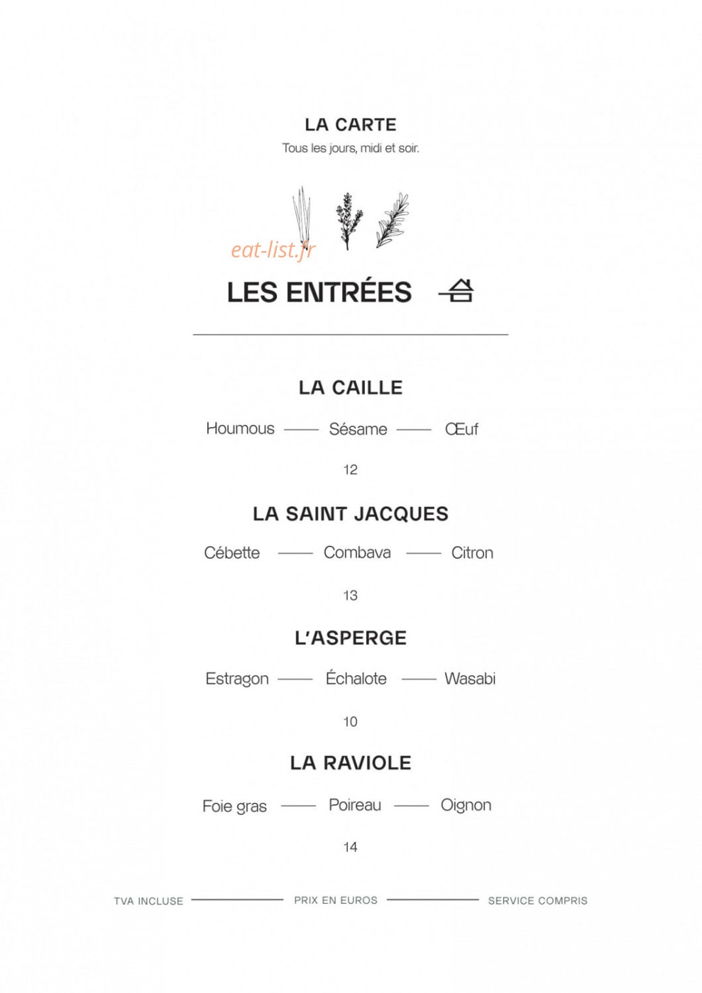 Comptoir B — carte page 3