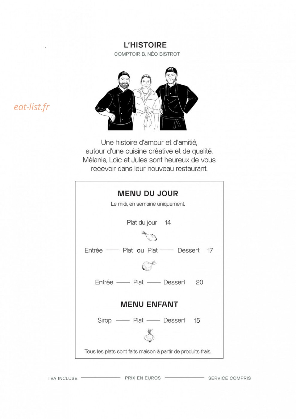 Comptoir B — carte page 2