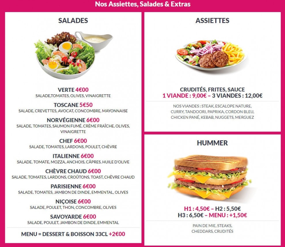 Express Pizza — carte page 6