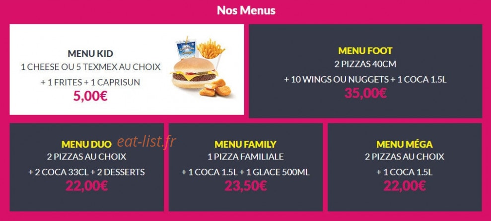 Express Pizza — carte page 8