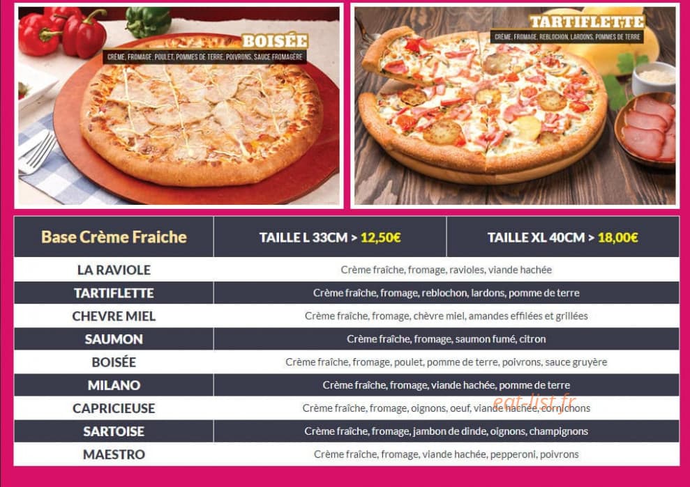 Express Pizza — carte page 2