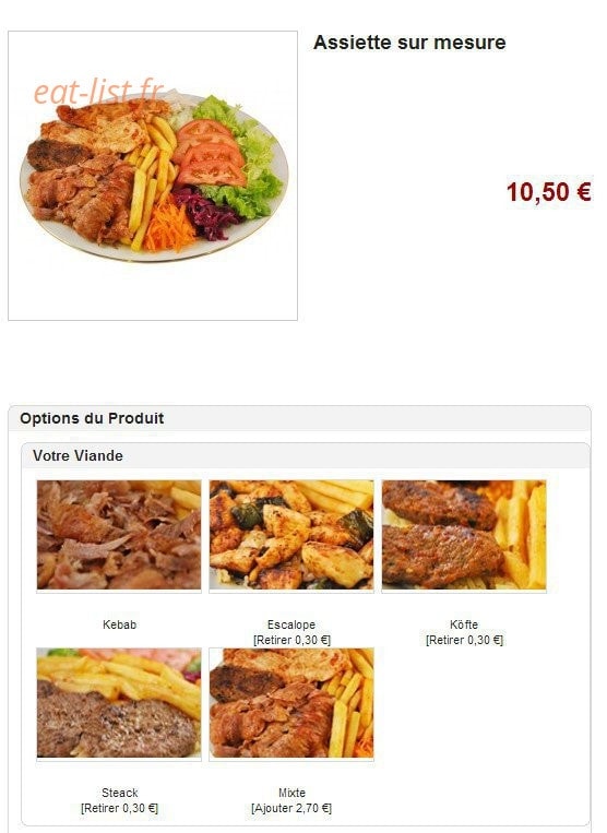 Kebab D'or  La Mer Egee — carte page 7
