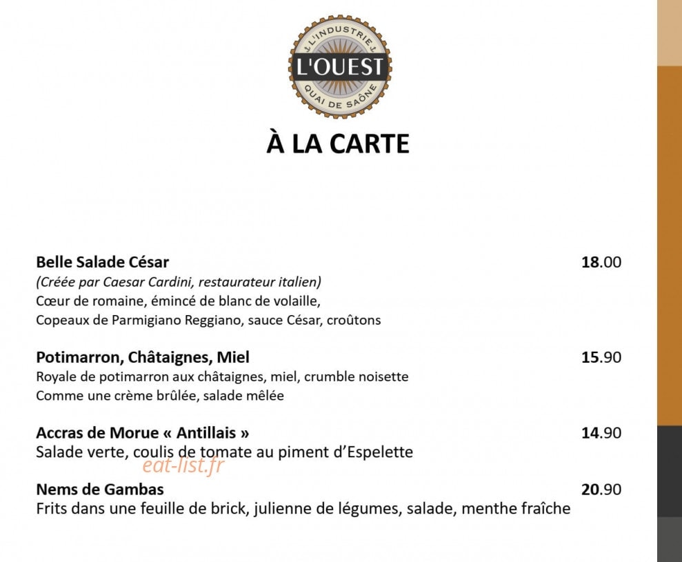 L'Ouest — carte page 1