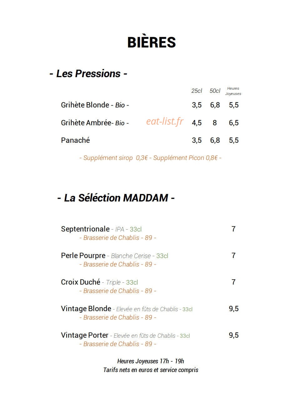 La Balonge — carte page 3