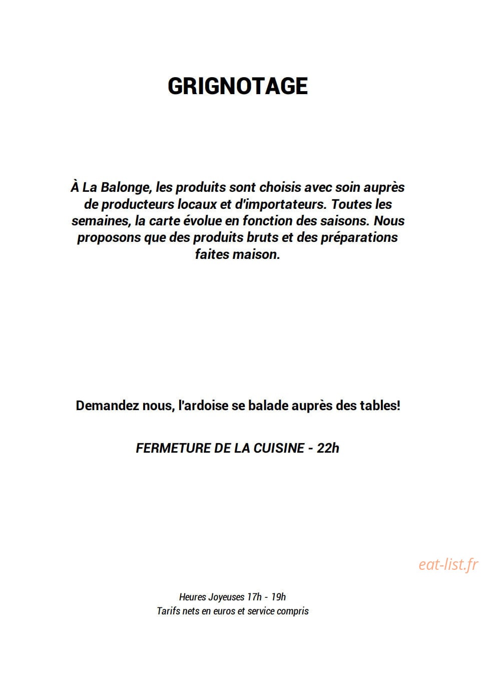 La Balonge — carte page 2