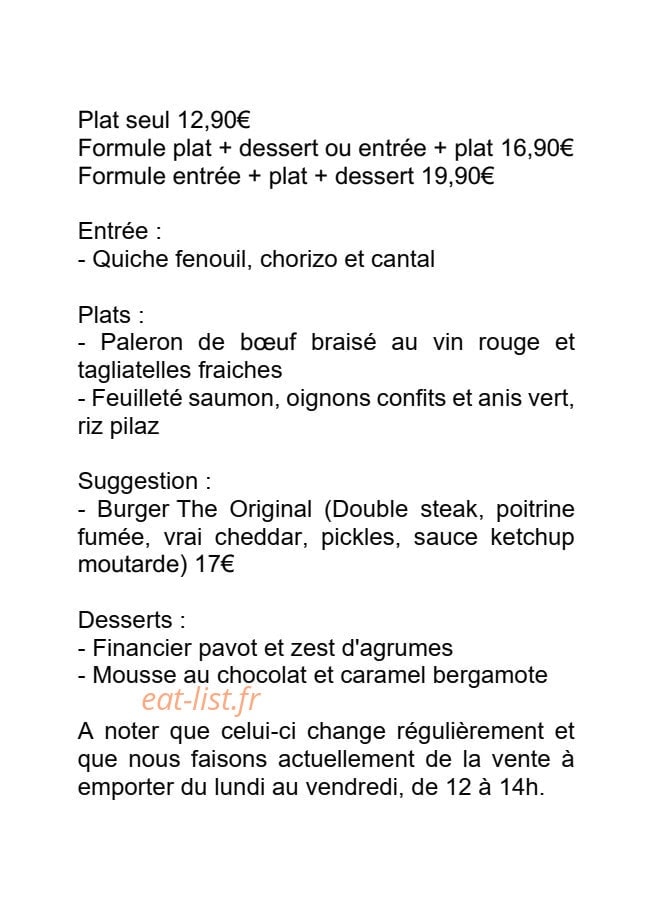 La Belle Equipe — carte page 1
