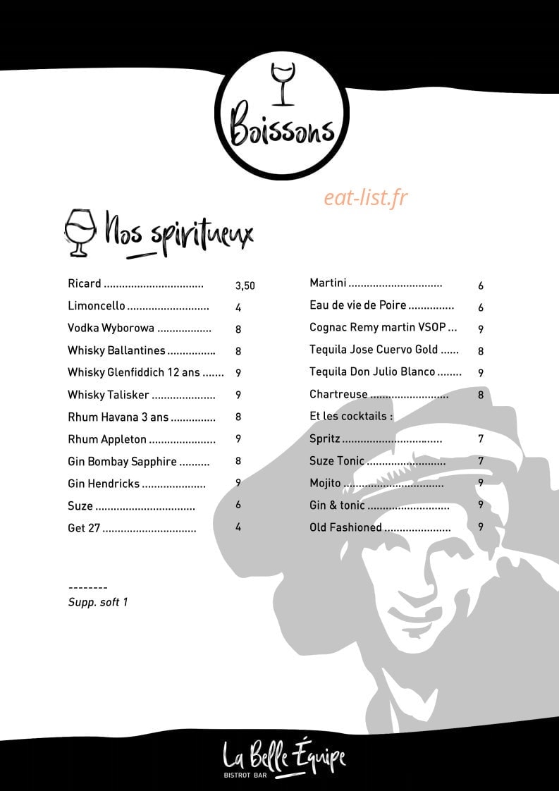 La Belle Equipe — carte page 2