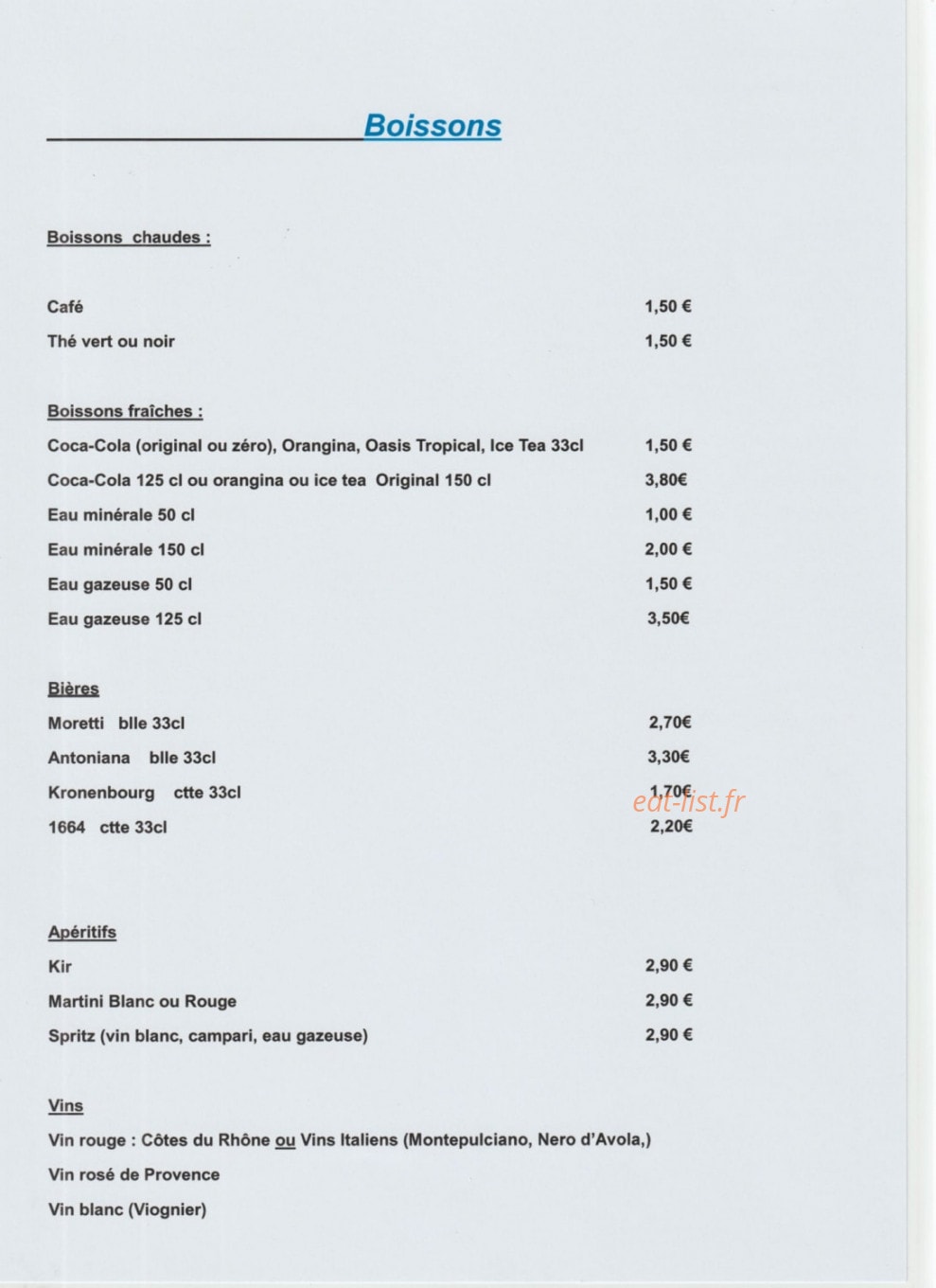 La dolce pizza — carte page 4