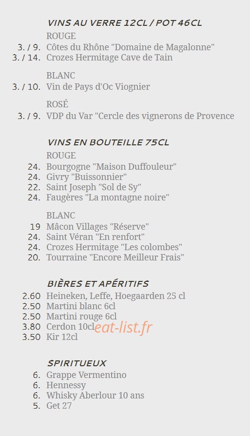 Le Comptoir de l'industrie — carte page 2