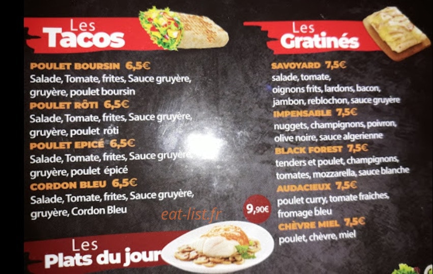 Le Gourmet de St Rambert — carte page 2