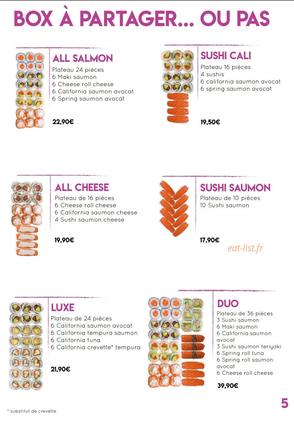 Mika Sushi — carte page 5