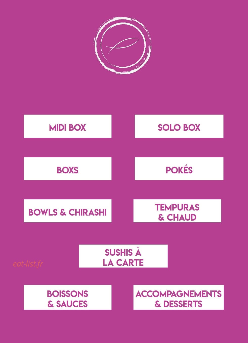 Mika Sushi — carte page 2