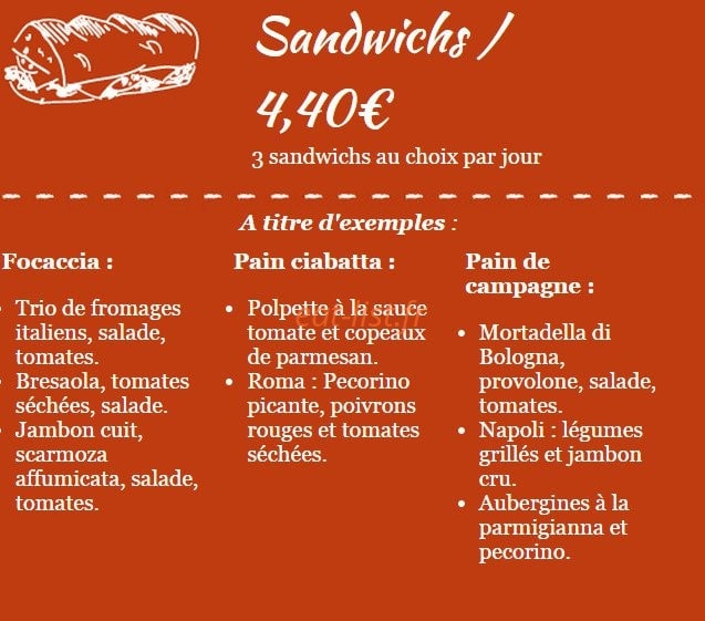 Mini Cucina — carte page 1
